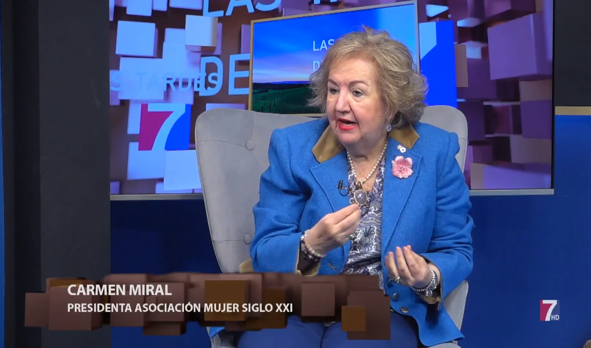 Carmen Miral Visita Tele 7